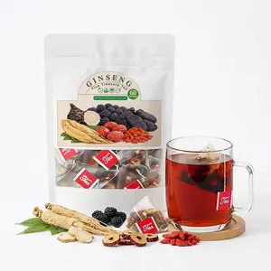Kidney Tea Formula Ginseng Five Treasure Tea Combination Scented Tea Five Treasure Tea  Men's&Women Tea Health Tea Herbal Formula Health Tea Organic