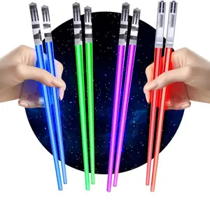 Lightsaber Chopsticks Light Up Saber Led (4 Pairs Red Blue Green Purple)