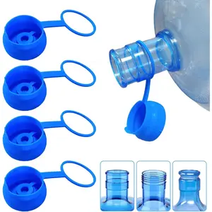 3 & 5 Gallon Water Jug Cap ,  Grade  Replacement Gallon Caps for 55mm Standard/Screw/Crown Tops Water Bottle and Water Dispensers, Non-Spill Lids for Anti-Splash, Leak Free (5PCS)