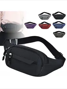 Mobile Waist Bag for Men Women Multifunctional Large Capacity Belt Bag Adjustable Waistband Bag Zipper Fanny Pack Anti Splash Wear-resistant Construction Site Pochete