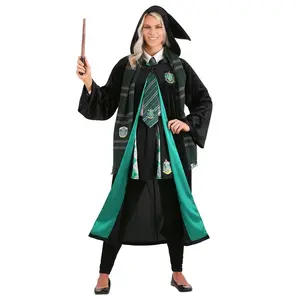 Plus Size Adult Deluxe Harry Potter Slytherin Robe Costume