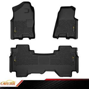 TPE 3D Floor Mats Liners Fits 2019-2024 Dodge Ram 1500 Crew Cab (NOT Classic Models) w/o Storage Floor