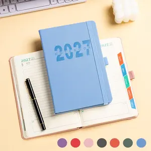 2027 Plan Book, Weekly and Monthly Planner, Hard Cover Schedule Notebook, Elegant Academic Design, Ideal for Office, Home, School Use