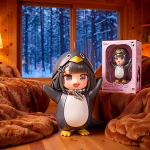 Gu Gu Ga Ga Penguin Administrator Figure Arknights Endfield Model Doll Desktop Ornament Collectible Toy Kids Birthday Children's Day Gift