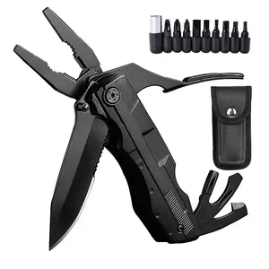 Folding Pocket Multi-tools with Saw, Knife,Plier, Screwdriver, Bottle Opener - Extra Strong High Safety Lock Design - Perfect Tool for Outdoor, Survival,Camping,Emergency tools