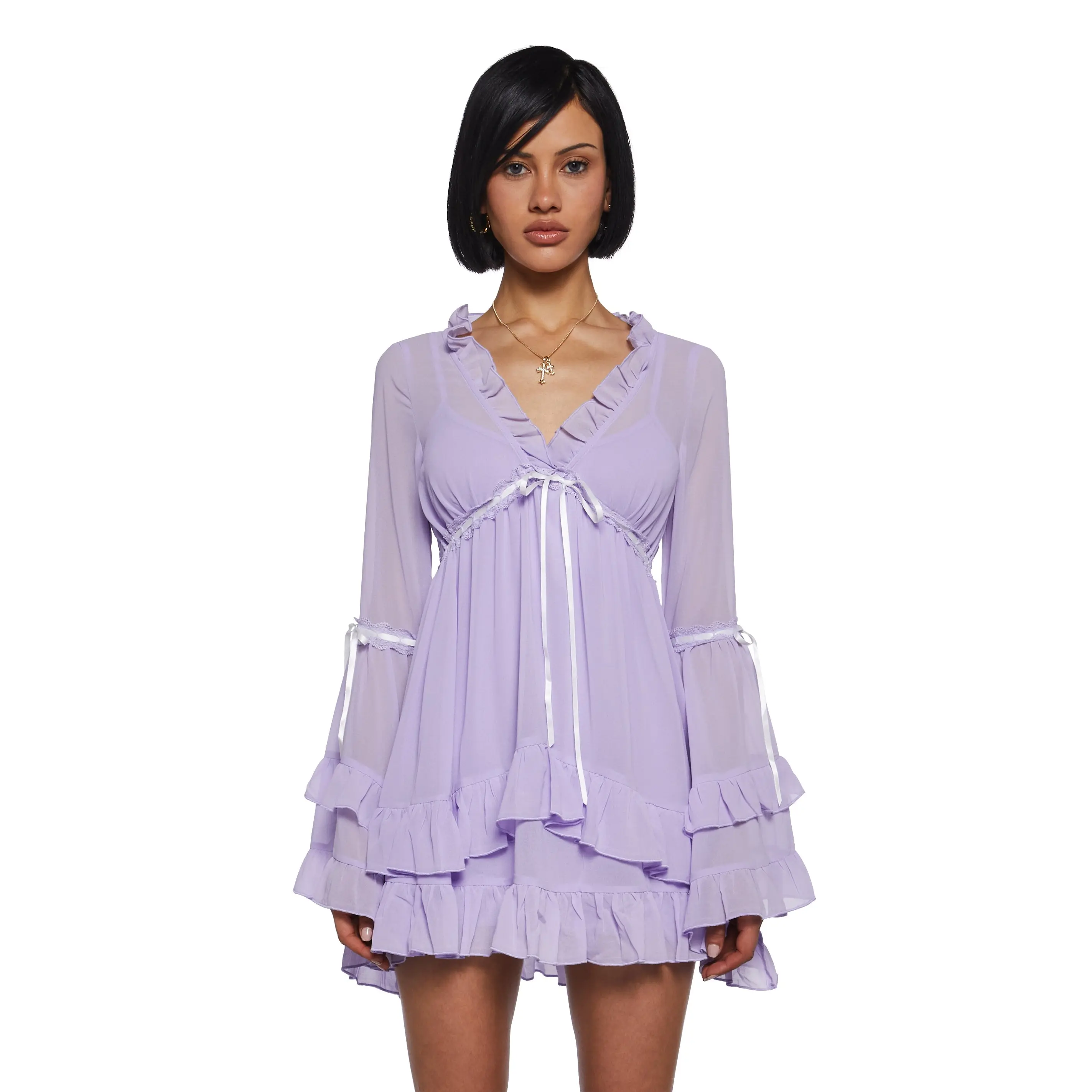 Real Divinity Mini Dress - Light Purple