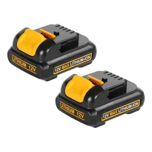 3.0Ah 10.8V / 12V max. Xmas, Black Lithium Rechargeable Battery DCB127 Replacement for DEWALT 12-volt Li-ion Battery (DCB120) Power Tool Batteries Cordless Tool Batteries Gifts for man
