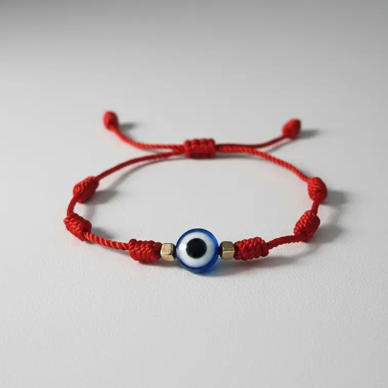 Cube-Shaped Red Bracelet - Statement Jewelry Piece