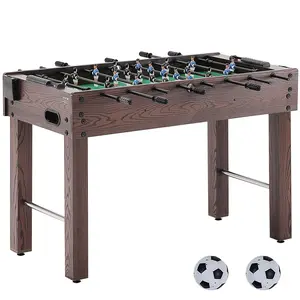 【FathersDayGift】VEVOR Foosball Table,  , 48 inch Standard Size Foosball Table, Indoor Full Size Foosball Table for Home, Family, and Game Room, Soccer with Foosball Table Set, Includes 2 Balls and 2 Cup Holders