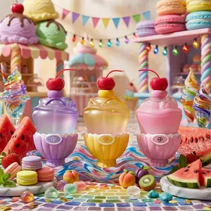 So Good Sundae Fragrance Collection – Sweet Gelato-Inspired Perfumes (Purple, Yellow, Pink), 3-Piece Sundae Ice Cream perfume Gift Set for Women