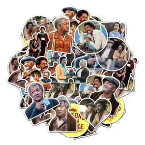 Sanford And Son Pack 20 PCS Sticker, Movie character Cartoon Decal, Funny Stickers Decorative for kid Laptop PC Wall Bottle Book Stickers
