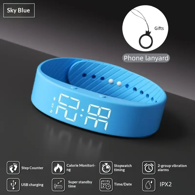 Blue - Follow Store to Get a Free Round Phone Lany