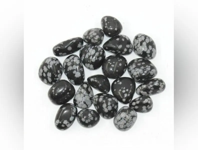 Snowflake Obsidian Tumbled Stone