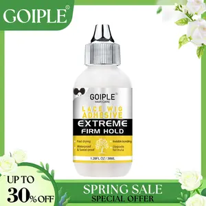 【Spring Glow-Up】Goiple Lace Glue for Lace Front Wigs 38ML- Waterproof Wig Glue Strong Hold Adhesive Transparent Hair Bonding for Hair Replacement Ponytail Extensions Love At First Find