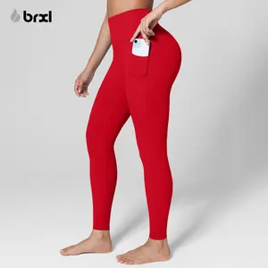 BRXL Female All Seasons High-Waisted No Front Seam Biker Shorts - Buttery Soft, Butt Lifting, Underwear-Free, Moisture-Wicking, with Pockets - Gym Activewear for Volleyball, Running - TikTokMadeMeBuyIt, TikTokShopBacktoSchool,summerwins