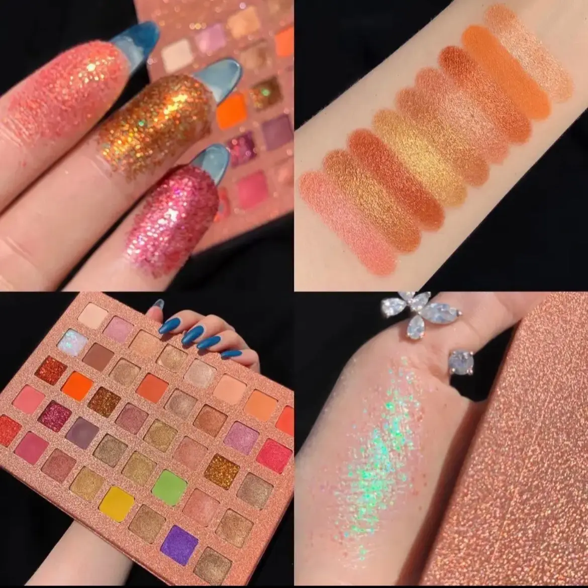 New!! 40-Fall Colors Eyeshadow Palette Mettalic