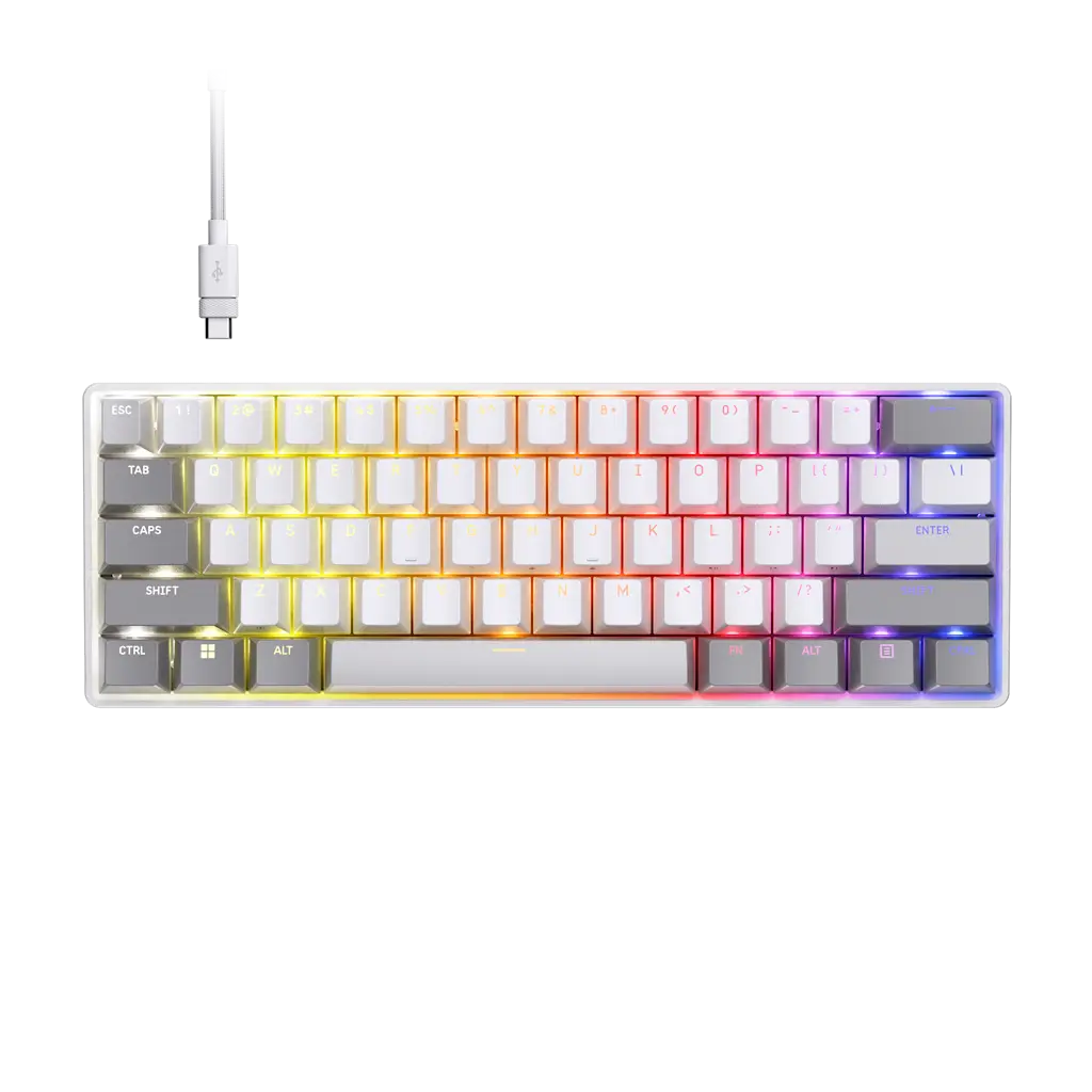 CLIPPER PRO MINI 60 Hall Effect Gaming Keyboard - White