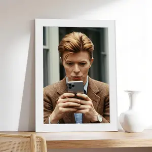 David Bowie Photography S,vintage, couple，Minimalist Neutral Poster Print, Aesthetic Wall Decor for Bedroom.