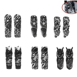 Motorcycle Skull Pattern Sticker, Universal Motorcycle Front Fork Sticker, Ghost Head Sticker for Motorcycle, Car Exterior Accessories