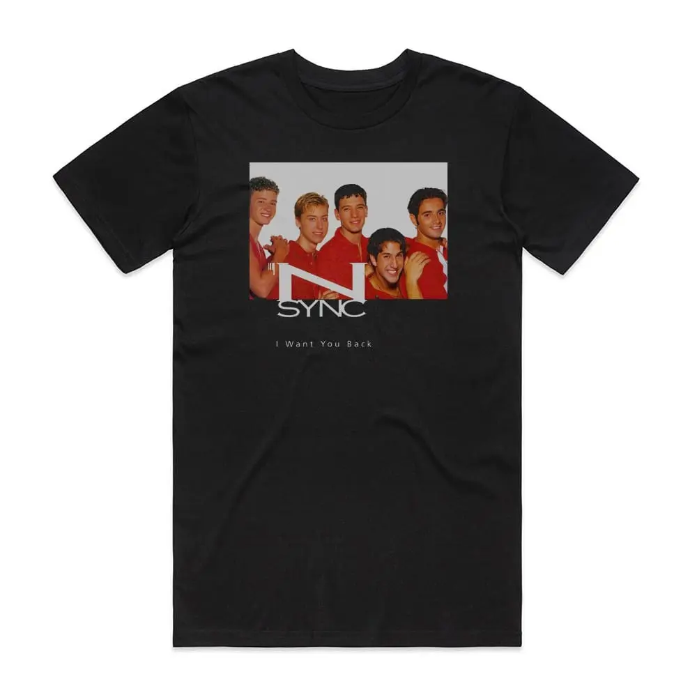 NSYNC I Want You Back 1 Album Cover T-Shirt Black