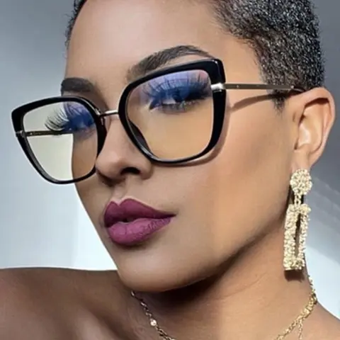 Plain or Contrasting Frame Design Eyeglasses, 1 Pair Simple Minimalist Eyeglasses for Women and Men, Eyeglasses for Outdoor Sports or Daily Use, Everyday Eyewear, Travel Accessories, Square Frames, Eyewear