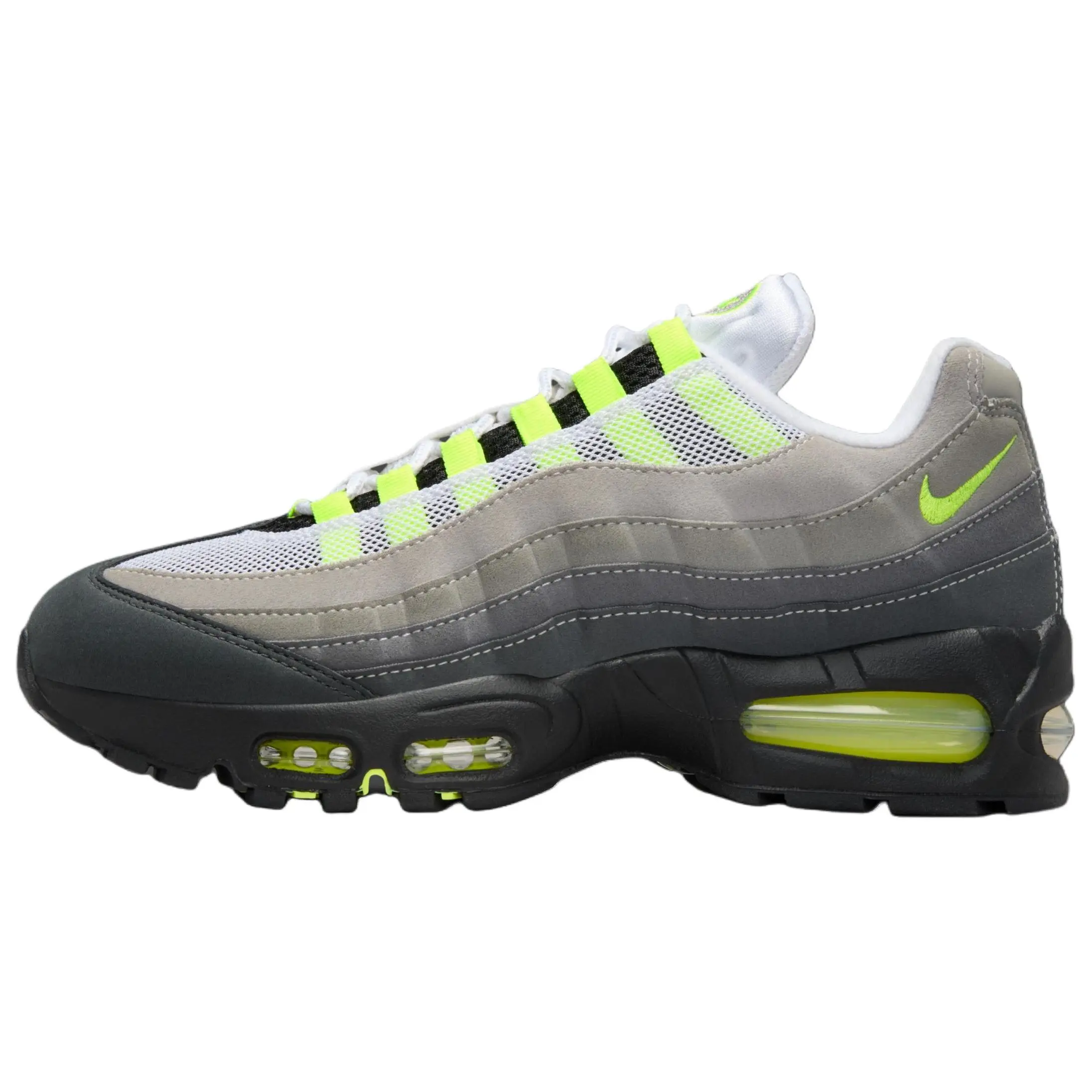 Nike Wmns Air Max 95 OG 'Big Bubble - Neon' 2026 Women's Bold Retro Design with Neon Accents & Cushioned Midsole All Seasons Round Toe Laces Colorblock, Shoe, Sneaker, Sports Shoes, Footwear, Athletic, Casual, Lace-Up, Moderate Arch Support, Mesh, Trainin