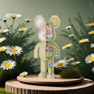 8321 Piece Cute Bear Building Block Model Set, Animal Series Party Game Decor for Home & Office, DIY Cartoon Creative Interlocking Toys