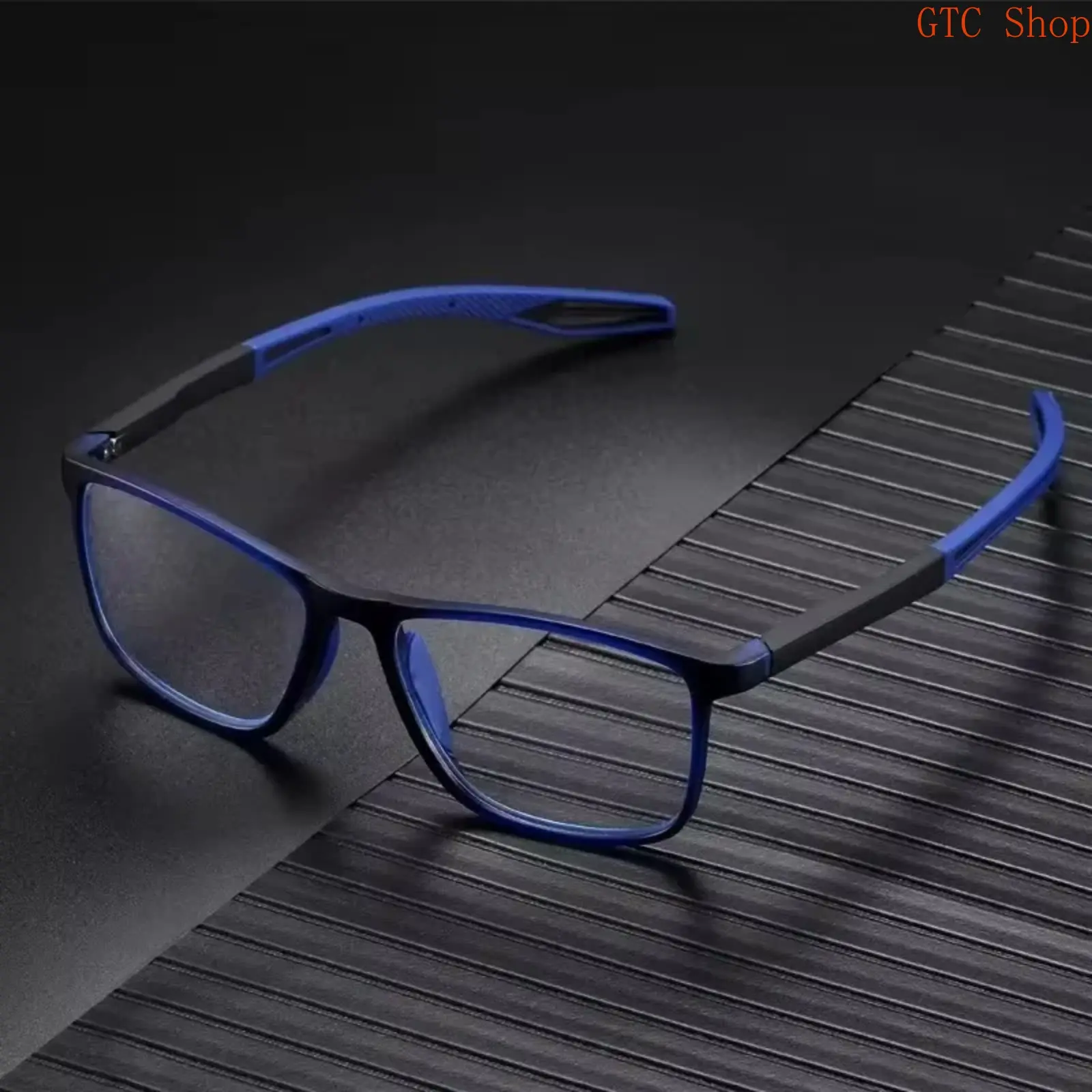Unisex Vintage Lightweight TR90 Square Reading Glasses for Adults, Retro HD Blue Light Blocking Lenses, Comfortable Durable Far Sight Eyewear, Retro Look Upgrades Basic Eyewear for Office Wear & Casual Use