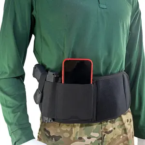 Classic Neoprene Belly Band Gun Holster for Concealed Carry, Right Hand Orientation, Silent Draw Metal Clip - Adjustable for Men & Women, Compatible with Easter, Independence Day, Christmas, Halloween Festivals