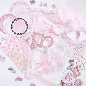62 Pieces DIY Hand Account Decoration Material Kit, Creative Craft Supplies for Personalized Albums, Perfect for Crafting Enthusiasts, Scrapbook Materials