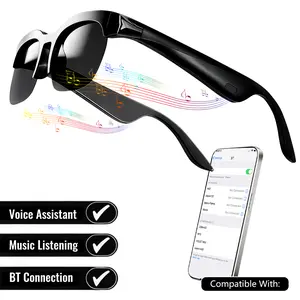 Smart Glasses, Bluetooth Audio Sunglasses with Voice Control, Open-Ear Sound & UV Sun Protection, Wearable Tech & Multifunctional for Travel, Business & Sports, Ideal Gift for Men Women