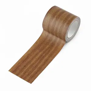 Wood Grain Repair Tape, 2.2 Inch x 15ft Self Adhesive Wood Colored Tape for Tables, Wood Colored Trim Wood Effect Duct Tape for Doors, Windows, Floors, Handicraft DIY