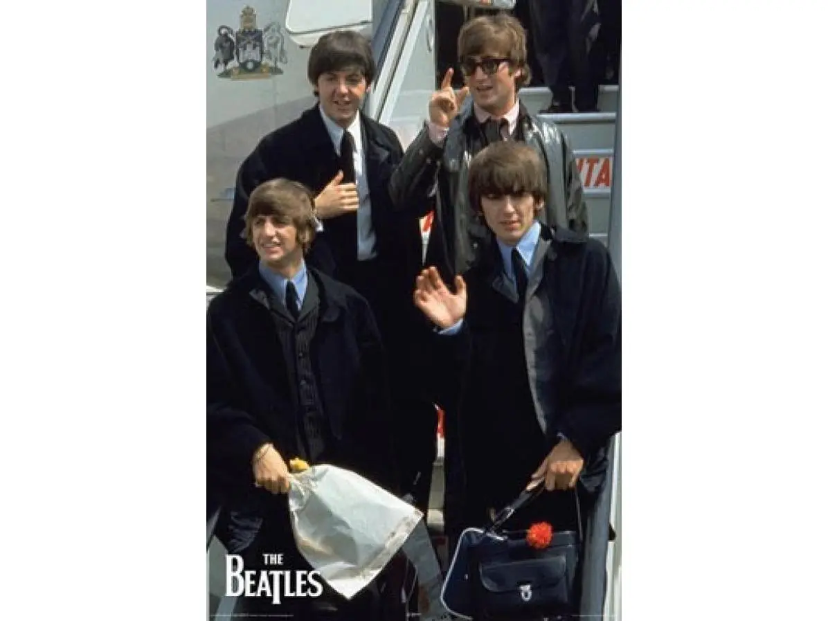 GB Eye XPE160008 Beatles Arrival Wall Decor Poster Print, 24x36 in, Wall Decor Aesthetic, One-Piece