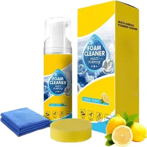 4‑in‑1 Multi‑Enzyme Foam Spray Cleaner Kit, Heavy‑Duty Deep Stain Remover for Car Interior, Sofa, Kitchen & Bathroom, Non‑Toxic Multi‑Surface Car Detailing Cleaning Product