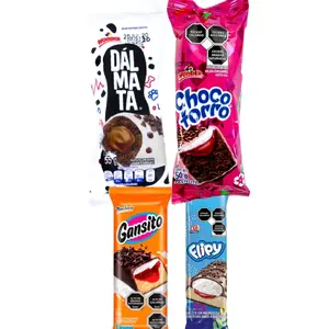 Chocotorro & Dalmata - Pastelitos de Chocolate de Mexico with Cream Filling & Chocolate Coating - Snack Desserts