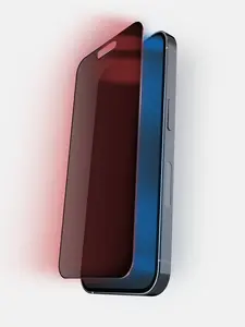 Red Light Converter + Privacy Screen Protector with 2-Way Privacy Filter for Skin Protection and Screen Privacy Blue Light Conversion