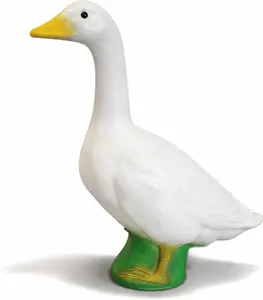 Goose Outdoor Lawn and Garden Statue, 23" Tall Animal Figurine for Patio, Balcony, or Front Porch Decor, White