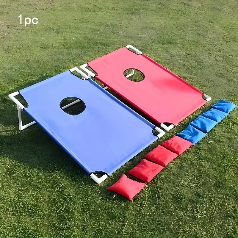 Portable Sandbag Toss Game Set with Foldable Board, Includes 6 Sandbags, Durable Bean Bag Game for Outdoor Parties and Camping