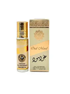 Ard Al Zafaran Oud Mood Roll On 0.34FL.OZ Unisex Floral Oriental Fragrance Alcohol-Free Perfume Oil for Men & Women
