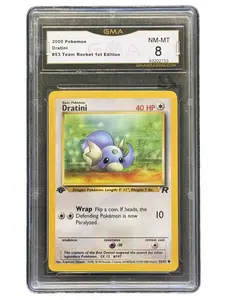 GMA Graded 8 Pokemon TCG Slab - 1st Edition Team Rocket's Dratini Common #53