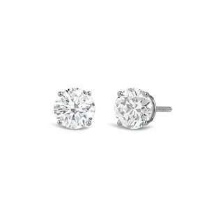 Premium Round Diamond Four Prong Studs (E/F VS+)