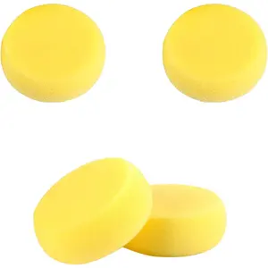 4 count Round Painting Sponge  2.96inch Yellow Craft Sponges Clay Sponge for  Painting Art Crafts