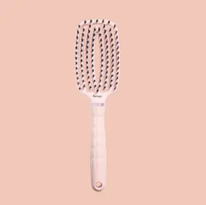 L'ANGE HAIR - Detangling Vented Paddle Brush with Nylon & Boar Bristles - Detangling Hairbrush for All Textures, Glides Through Wet/Dry Locks, Tames Flyaways & Frizz, Reduces Breakage & Damage, Gentle Brushing
