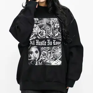 Laugh now cry later art Chicano Clothing, Chicana Art, Cholo Chola outfit Cotton Fabric Menswear Casual, Streetwear hoodie T-Shirt S-3XL