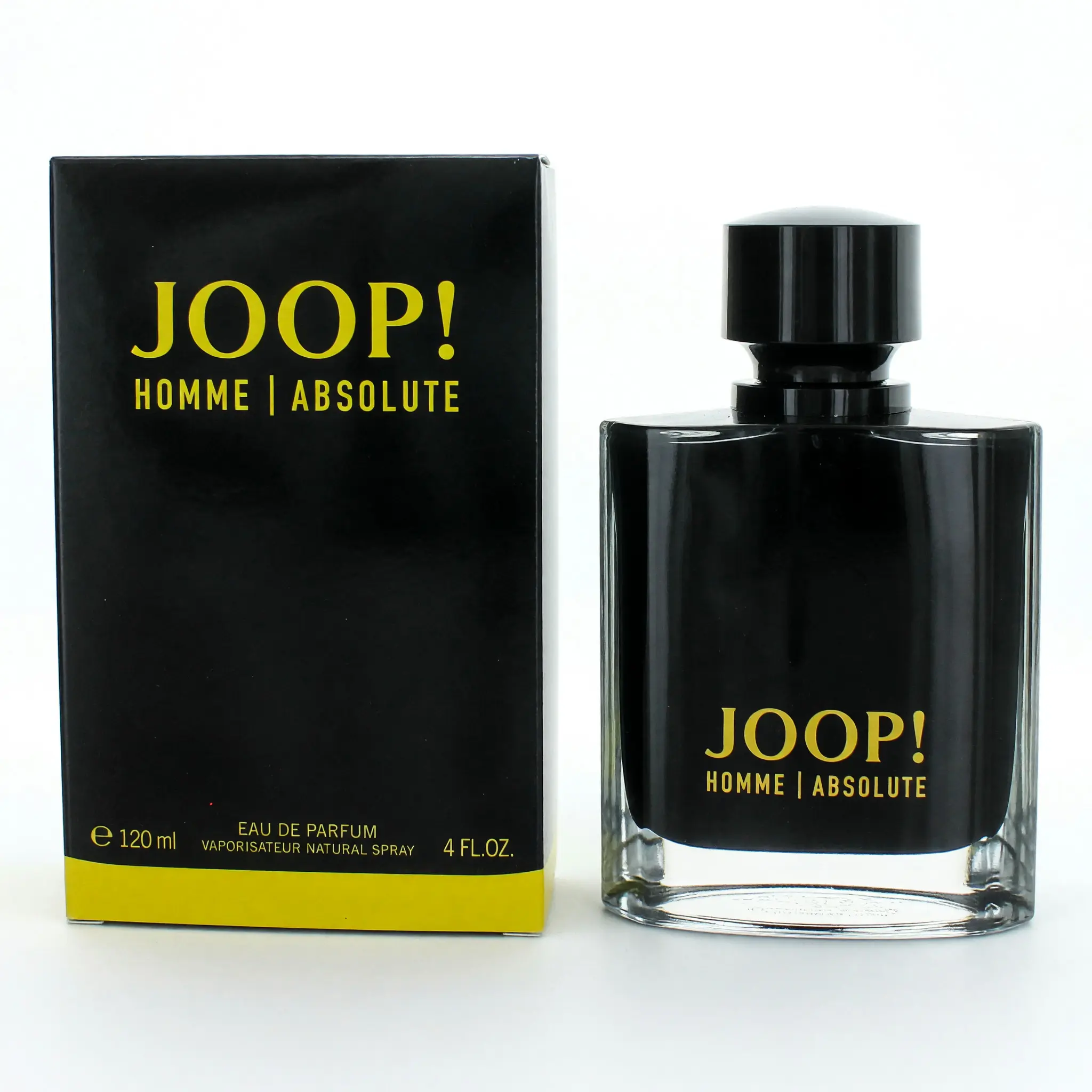 Joop Absolute Amber Fougère EDP Spray for Men - 4 oz Spray Bottle, Male Wear Fragrance with Tonka Bean Notes