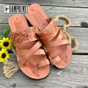 Womens Mexican Sandals, Handmade Leather Huaraches Sandals ,Sandalias Huaraches Mujer Mexicano ,Mexican Leather Shoes, Huarache DCRUZ
