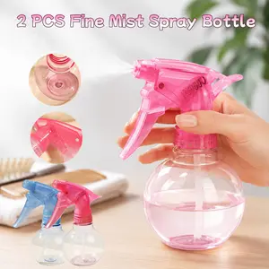 150ML Fine Mist Spray Bottle for Curly Hair Refresh, Portable Refillable Hair Water Mister for Wet & Dry Styling, Lightweight Anti-Leak Barber Spray Bottle for Curl Defining, Daily Hair Care, Salon, Travel & Plant Use