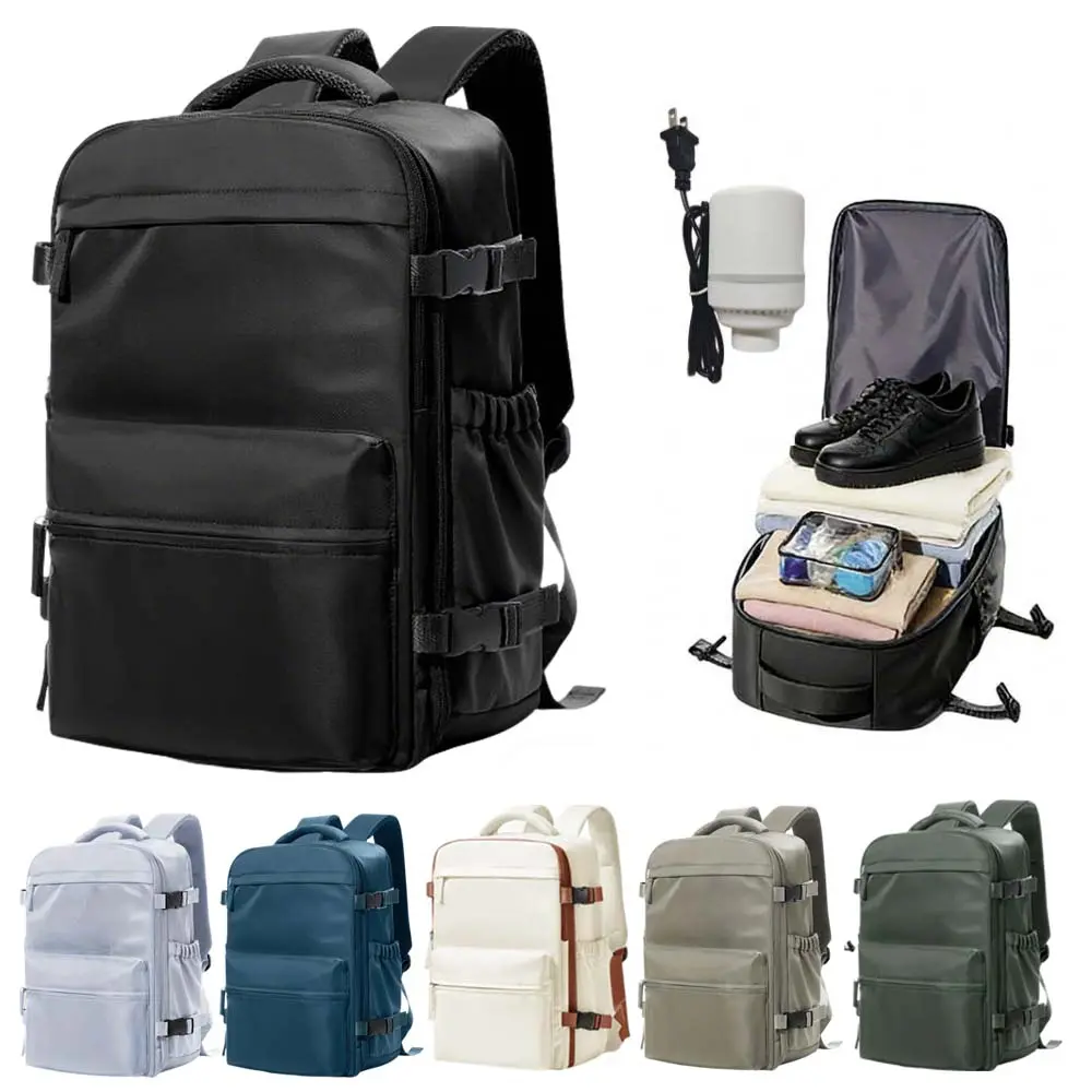 Vacuum Travel Backpack with Electric Pump Personal Item Carry on Vacpack Backpacks 17.7x11.8x7.9 Inches for Laptop Waterproof Work Compression Bags diaper  bags