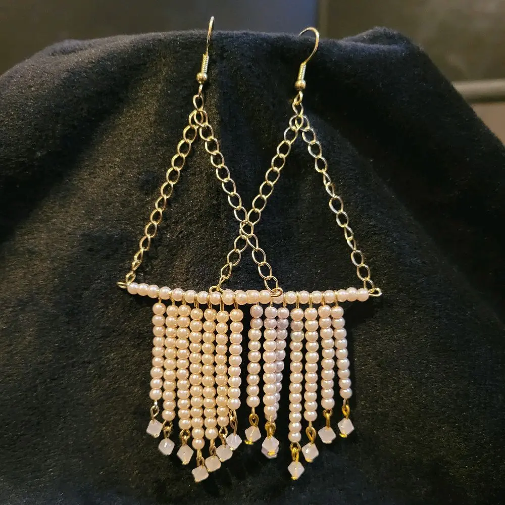 Light Pink Dangling Earrings