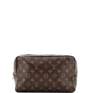 Pre-owned Louis Vuitton Canvas Coated Toiletry Bags Trousse Toiletry Pouch Monogram Canvas 28 by Rebag